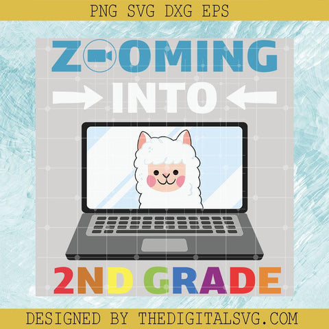 Zooming Into 2Nd Grade Svg, Back To School Svg, Zooming Svg, Learning Online Svg - TheDigitalSVG