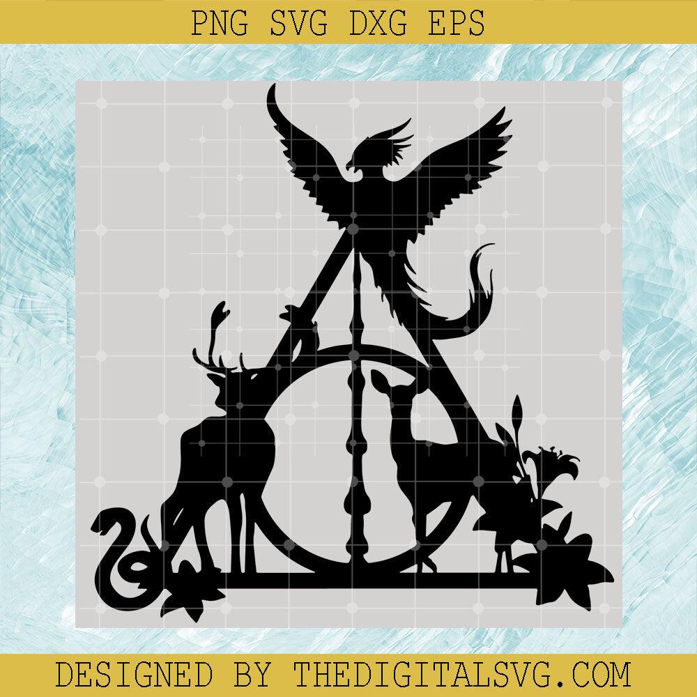 harry potter silhouette svg