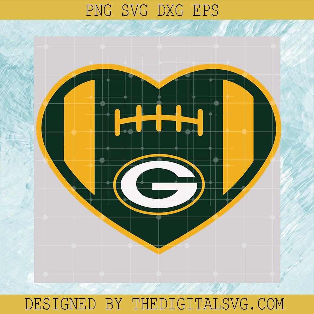 Green Bay Packers Svg, Logo Green Bay Packers Svg, Heart Green Bay Packers  Sport Svg | TheDigitalSVG, image size:1000x1000