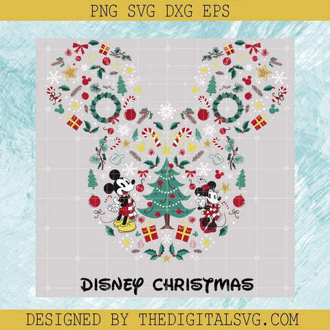 Mickey Disney Christmas PNG, Disney Mickey Head Christmas PNG, Chirstmas PNG - TheDigitalSVG