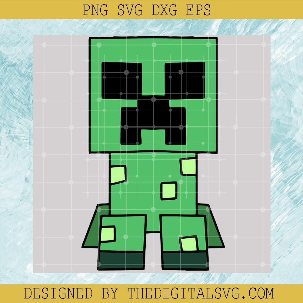 Pixel art of a creeper face from minecraft