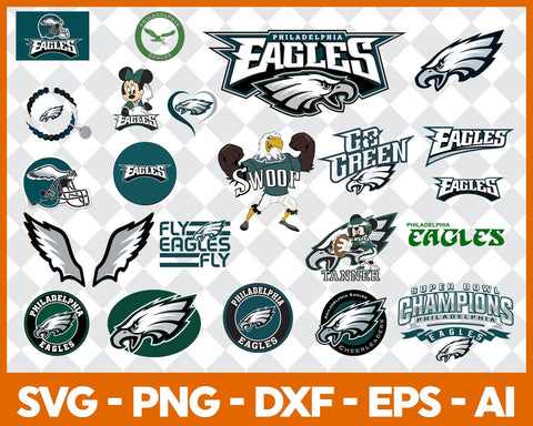 Philadelphia Eagles Bundle Svg, Philadelphia Eagles Svg, Philadelphia Eagles Logo Svg, NFC Teams Svg, NFL Svg, Bundle Svg