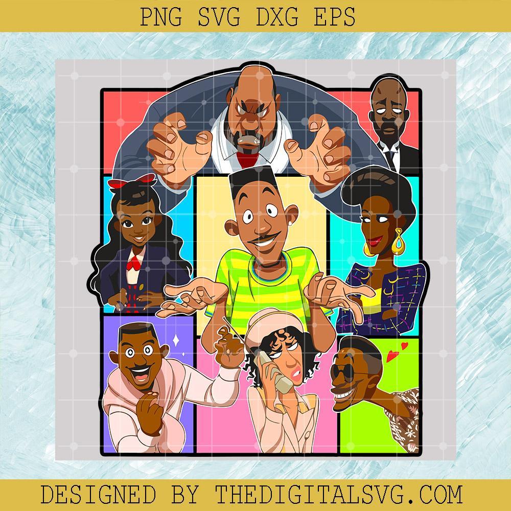 Will Smith Svg, Fresh Prince Of Bel Air Tv Show Svg, 90s American