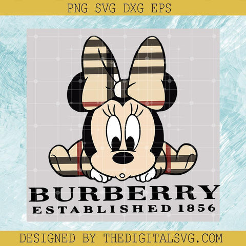 Baby Minnie Burberry Svg, Burberry Established 1856 Svg, Burberry Svg, Disney Mickey Mouse Svg, Disney Svg - TheDigitalSVG