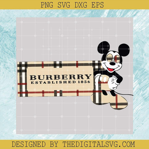 Cool Mickey Burberry Svg, Burberry Established 1856 Svg, Burberry Svg, Disney Mickey Mouse Svg, Disney Svg - TheDigitalSVG