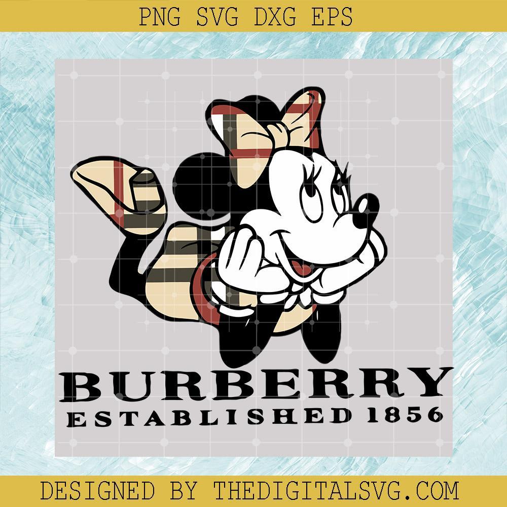 Minnie Mouse Burberry Svg, Burberry Established 1856 Svg, Burberry Svg, Disney Mickey Mouse Svg, Disney Svg - TheDigitalSVG