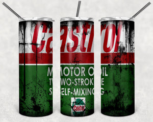Castrol Oil UK Logo PNG, 20oz Skinny Tumbler Design, Sublimation Designs PNG File - TheDigitalSVG