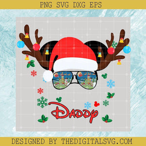 Daddy Svg, Merry Christmas Svg, Reindeer Svg - TheDigitalSVG