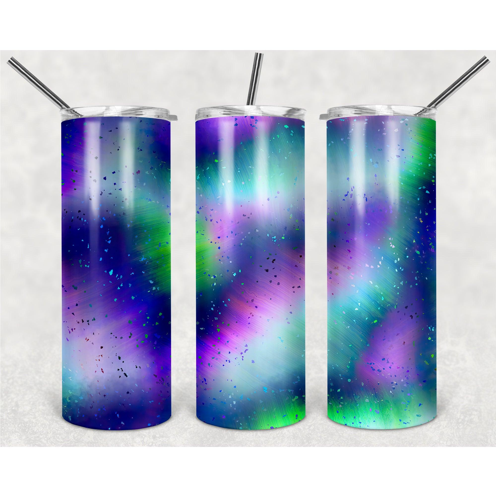 #The Aurora Stripe Pattern In The Night Sky PNG, 20oz Skinny Tumbler Design, Sublimation Designs PNG File - TheDigitalSVG