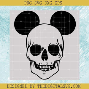 Mickey Skull Head Svg, Halloween Svg, Disney Svg - TheDigitalSVG