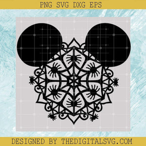 Mickey Head Spider-web Svg, Halloween Svg, Disney Svg - TheDigitalSVG