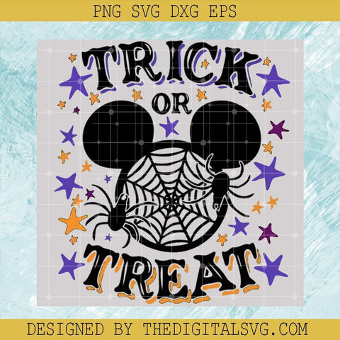 Trick or Treat Svg, Disney Spider Web Svg, Halloween Svg, Disney Svg - TheDigitalSVG