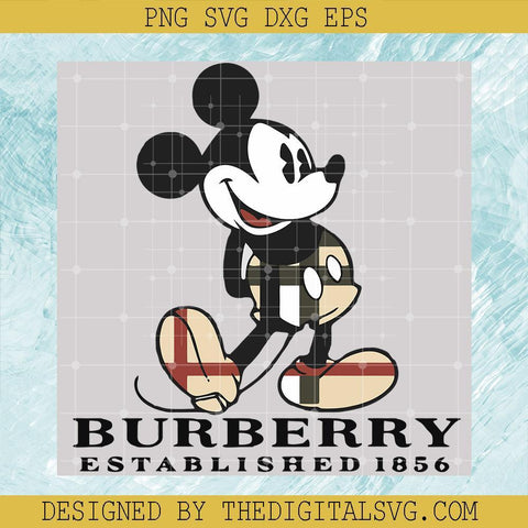 Disney Mickey Mouse Burberry Svg, Burberry Established 1856 Svg, Burberry Svg, Disney Mickey Mouse Svg, Disney Svg - TheDigitalSVG