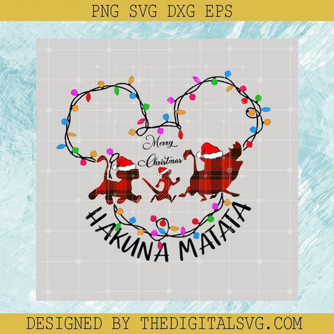 Merry Christmas Svg, Lion King Svg, Hakuna Matata Svg - TheDigitalSVG