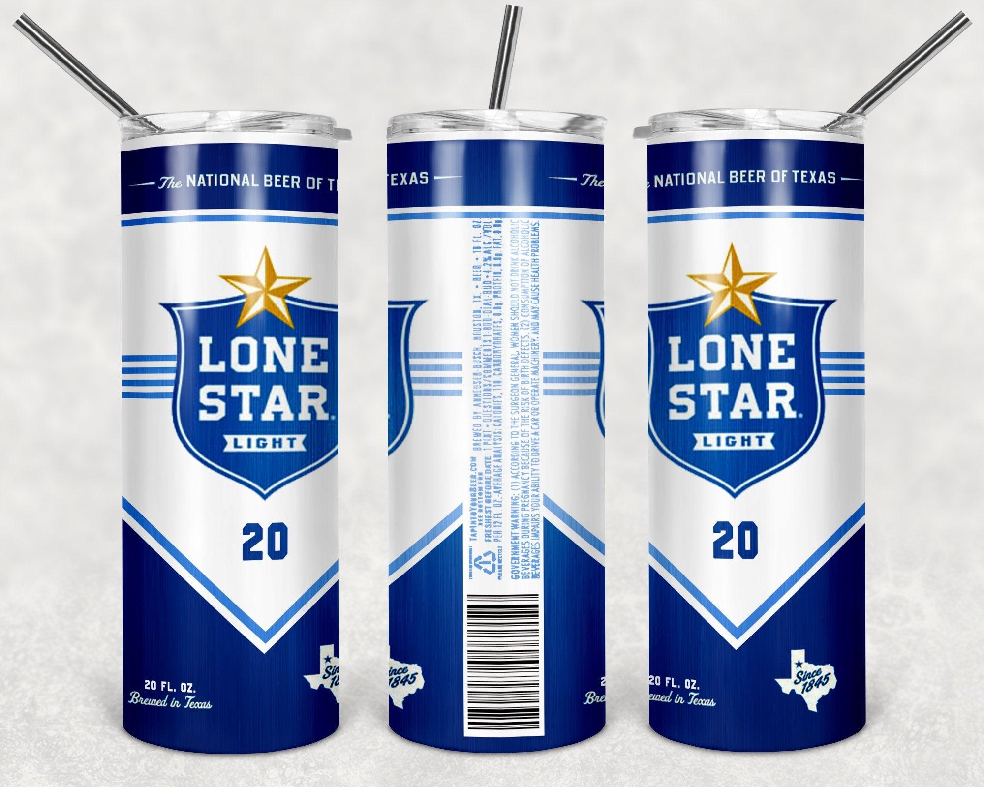 Lone Star Light Can Drink Brand PNG, 20oz Skinny Tumbler Design, Sublimation Designs PNG File - TheDigitalSVG