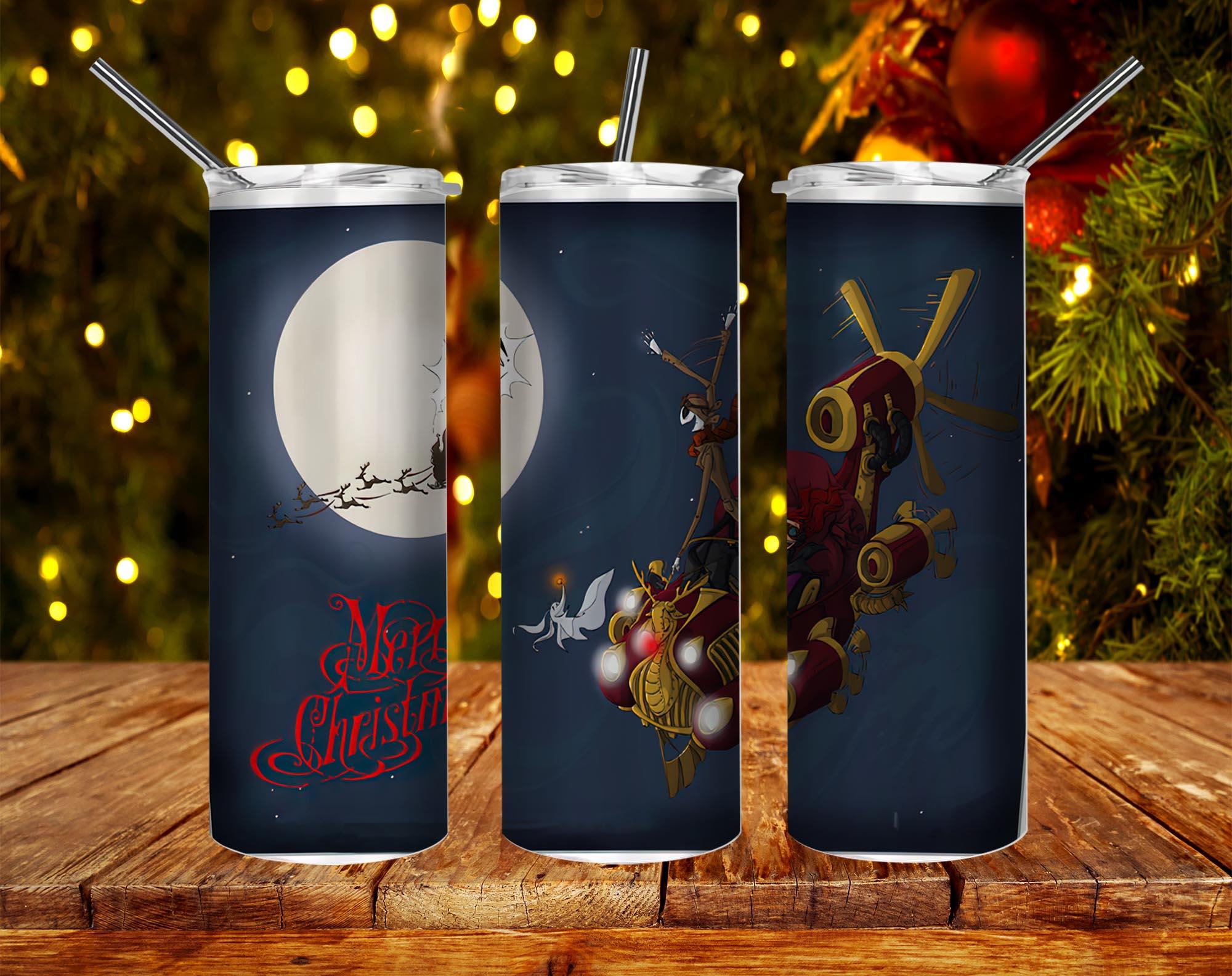 Merry Christmas Jacky Santa Claus PNG, 20oz Skinny Tumbler Design, Sublimation Designs PNG File - TheDigitalSVG