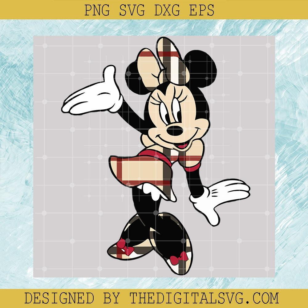 Minnie Mouse Beautiful Burberry Svg, Burberry Svg, Disney Mickey Mouse Svg, Disney Svg - TheDigitalSVG