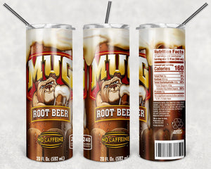 Mug Root Beer PNG, 20oz Skinny Tumbler Design, Sublimation Designs PNG File - TheDigitalSVG