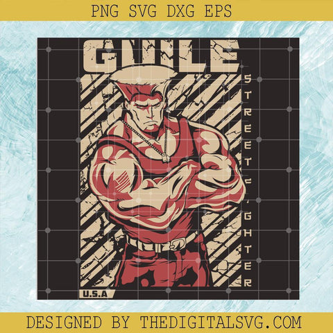 #Guile SVG, Street Fighter SVG, Guile USA American SVG - TheDigitalSVG