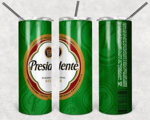 Presidente Drink Brand PNG, 20oz Skinny Tumbler Design, Sublimation Designs PNG File - TheDigitalSVG