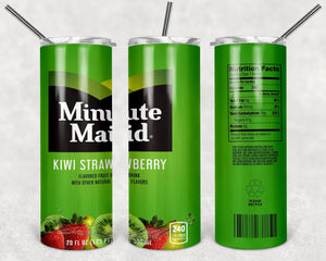 Minute Maid Kiwi Strawberry Drink Brand PNG, 20oz Skinny Tumbler Design, Sublimation Designs PNG File - TheDigitalSVG