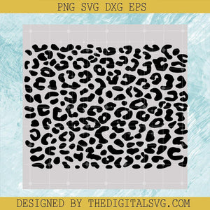 Leopard Print Pattern SVG, Animal Print SVG, Leopard Skin SVG, Leopard Background SVG