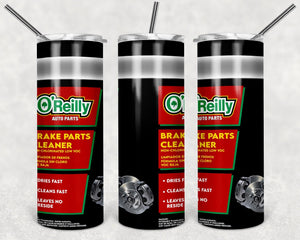 OReilly Brake Parts Cleaner Car Logo PNG, 20oz Skinny Tumbler Design, Sublimation Designs PNG File - TheDigitalSVG
