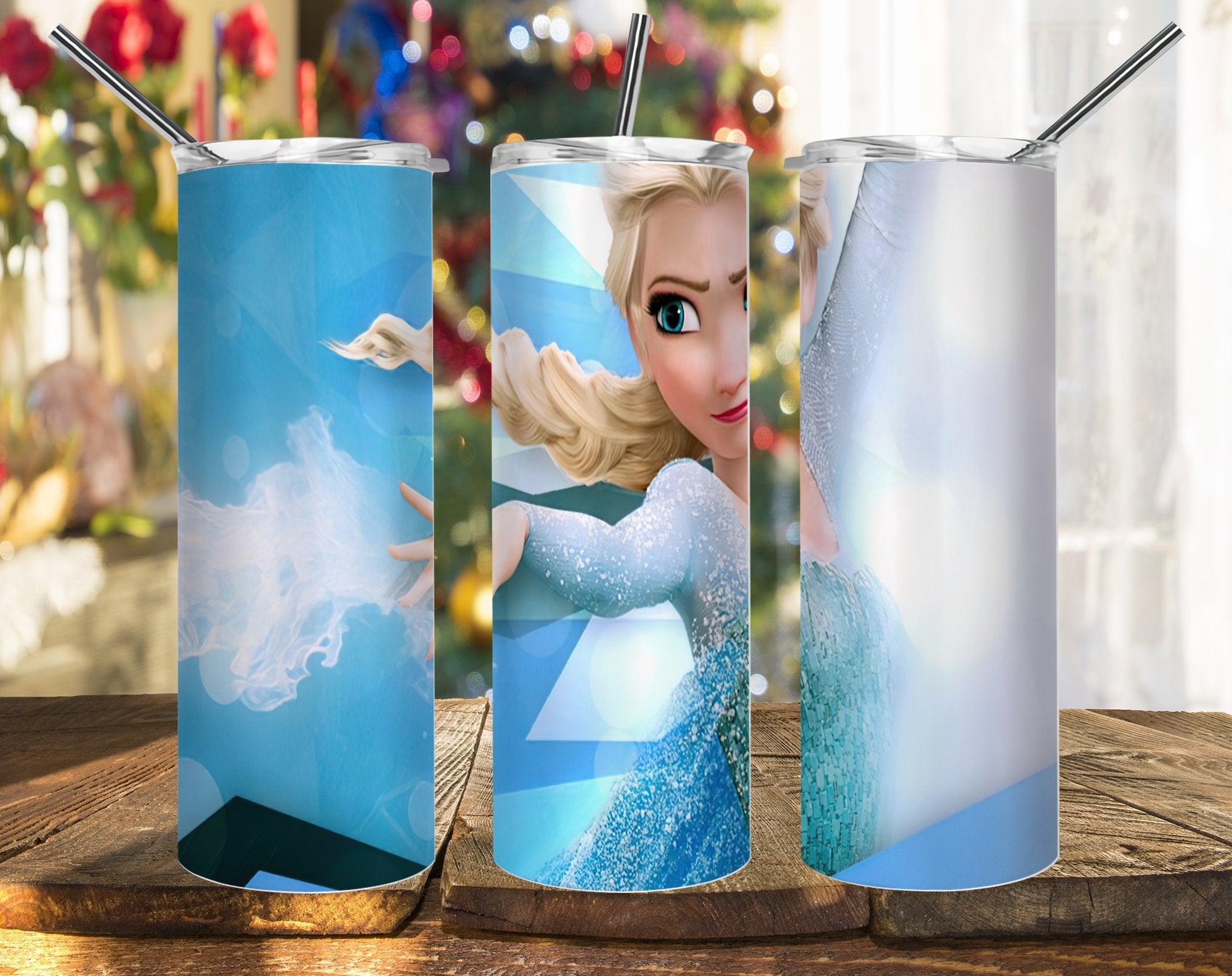 Powerful Elsa Queen Frozen PNG, 20oz Skinny Tumbler Design, Sublimation Designs PNG File - TheDigitalSVG