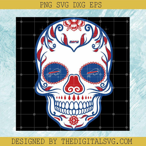 Buffalo Bills Mafia SVG, Skull NFL SVG, Sport NFL SVG - TheDigitalSVG