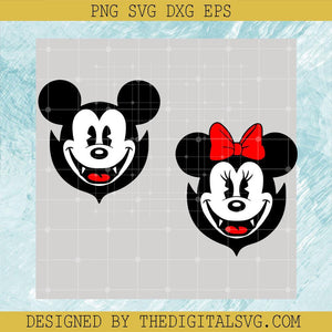 Mickey And Minnie Vampires SVG, Disney Halloween SVG, Walt Disney SVG - TheDigitalSVG