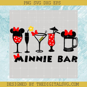 Minnie Mouse Bar SVG, Disney Minnie SVG, Drinks Minnie Mouse SVG - TheDigitalSVG