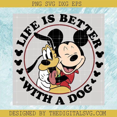 Mickey And Pluto SVG, Disney Mickey SVG, Mickey And Friend SVG - TheDigitalSVG