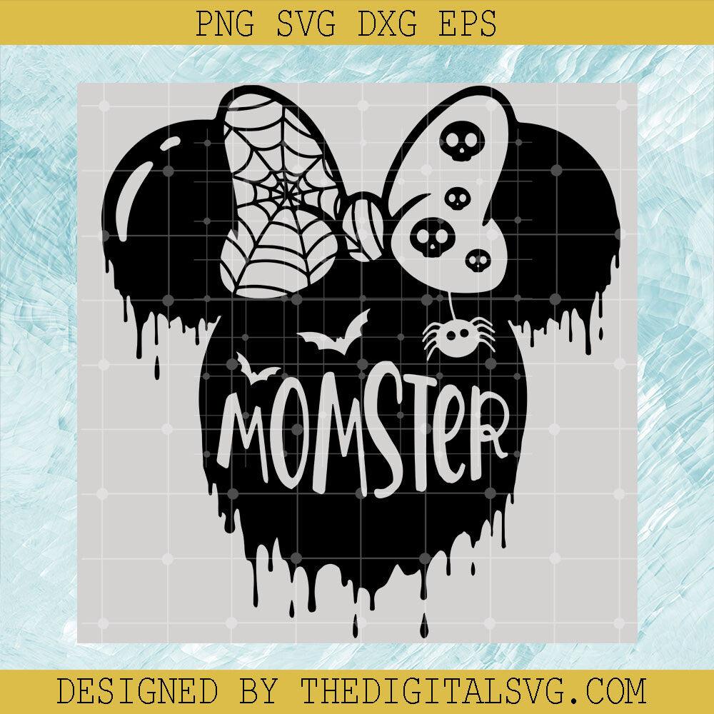 Momster Disney Halloween SVG, Minnie Spider Halloween SVG, Minnie Mouse Halloween SVG - TheDigitalSVG