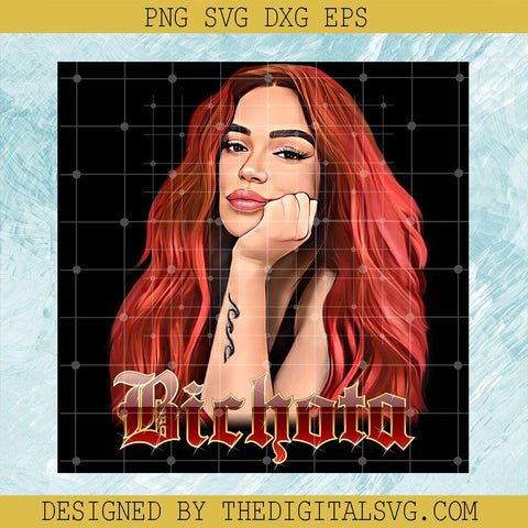 Bichota 1800 Jodete PNG, Karol G Red Hair PNG, La Bichota PNG - TheDigitalSVG