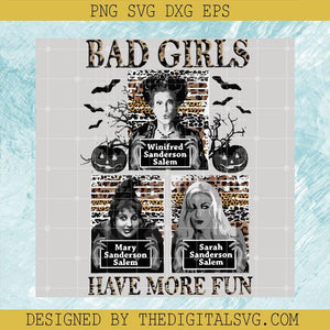 Bad Girls Have More Fun SVG, Hocus Pocus SVG, Halloween Bad Girls SVG - TheDigitalSVG