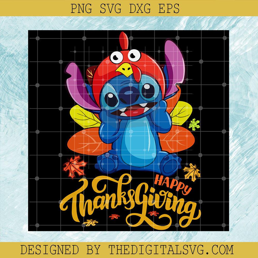 Happy Thanksgiving Day SVG PNG EPS DXF, Stitch Cute Svg, Disney Svg - TheDigitalSVG