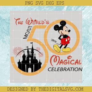 Disney 50th SVG, Disney World SVG, Mickey And Minne 50th Anniversary SVG - TheDigitalSVG