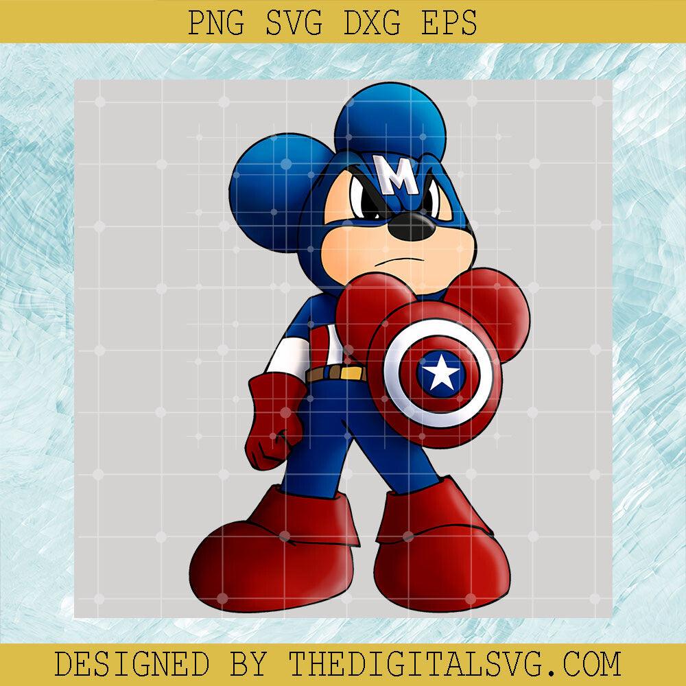 Mickey Mouse PNG, Captain American PNG, Marvel Superhero PNG, Hero Universe PNG - TheDigitalSVG