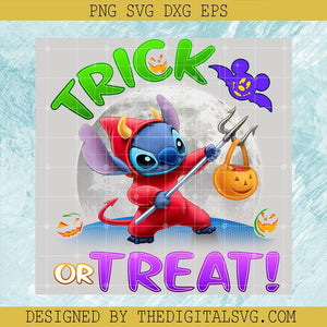 Stitch Halloween Costumes PNG, Trick or Treat Halloween PNG, Halloween Stitch Vampire PNG, Sale on Halloween Decorations PNG - TheDigitalSVG