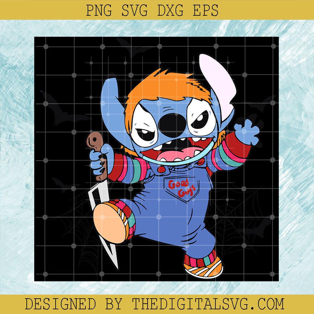 Stitch Chucky Halloween SVG, Disney Stitch Horror Halloween SVG, Halloween Stitch SVG - TheDigitalSVG