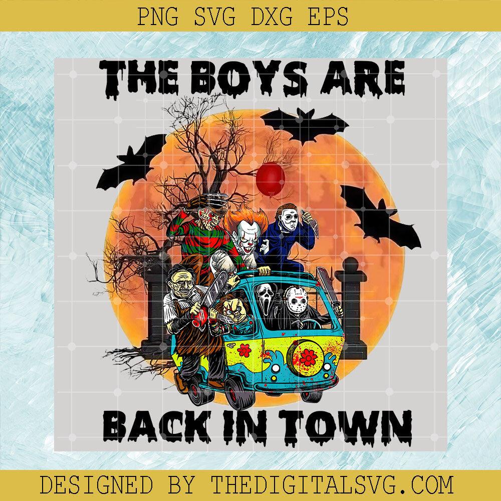 The Boys Are Back In Town Halloween PNG, Horror Boys Halloween PNG, Friends Horror Halloween PNG - TheDigitalSVG
