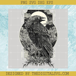 The Raven PNG, The Nightmare PNG, The Darkest Raven PNG - TheDigitalSVG