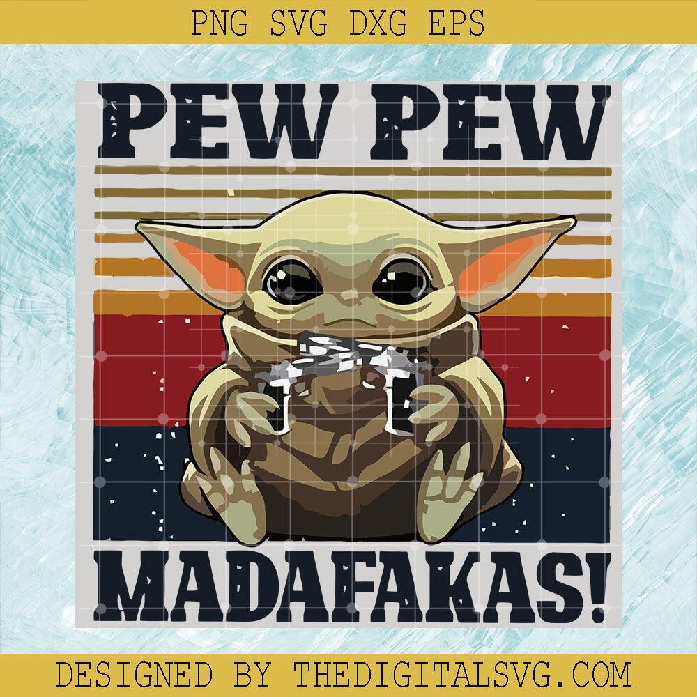 Tazza Divertente 'Pew Pew Madafakas' Con Unicorno - Tazza In Ceramica Nero/Bianca, Regalo Originale Per Lui E Lei