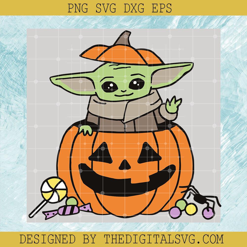 Baby Yoda Halloween SVG, Baby Yoda Star Wars SVG, Halloween SVG - TheDigitalSVG