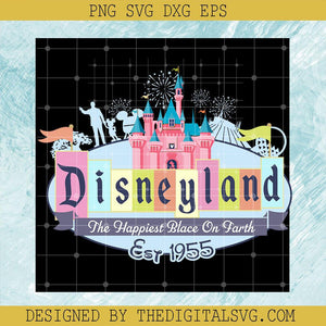 Disneyland The Happiest Place On Earth SVG, Disney Castle SVG, Disneyland SVG - TheDigitalSVG