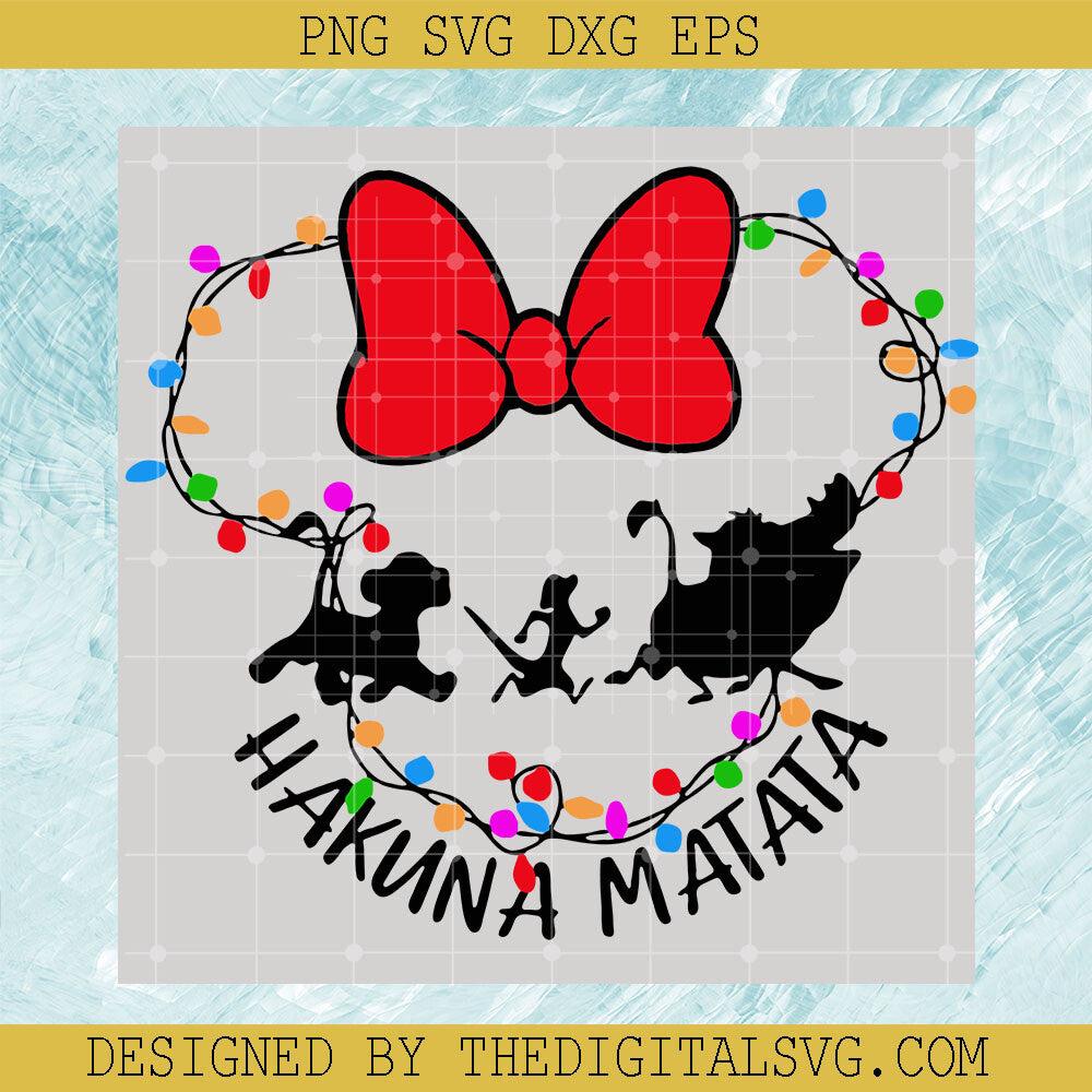 Mickey Minnie Hakuna Matata Christmas SVG, Mickey Christmas Lion King SVG, Minnie Christmas Lion King SVG - TheDigitalSVG