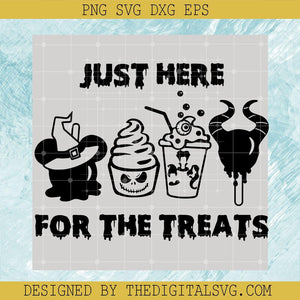Just Here For The Treats SVG, Mouse Snacks Halloween SVG, Disney Happy Halloween SVG - TheDigitalSVG