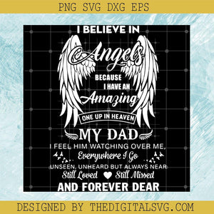 My Dad And Forever Dear SVG, Happy Father's Day SVG, Father's Angels SVG - TheDigitalSVG