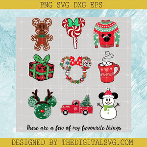 These Are A Few Of My Favorite Things PNG, Christmas Holiday PNG, Christmas Decorations PNG - TheDigitalSVG