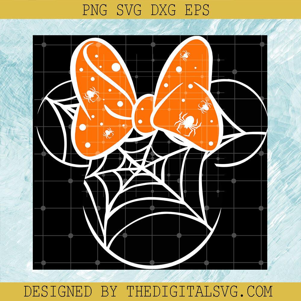 Mouse Happy Halloween SVG, Mickey Minnie Spiderweb Halloween SVG, Disney Halloween Party SVG - TheDigitalSVG